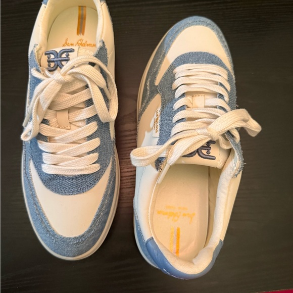 Sam Edelman Shoes - Sam Edelman Denim Blue and White Sneakers